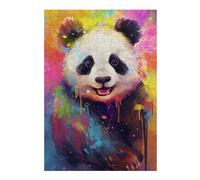 Rompecabezas para Adolescentes 1000pcs(38x26cm) Colorful Panda Art Print-6 Rompecabezas para Adultos Juguetes De Bricolaje Que Mejoran La Memoria Difícil Y Desafiante 1000pcs(38x26cm)
