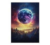 Rompecabezas para Adolescentes 1000pcs(38x26cm) Cosmic Forest Night Sky Rompecabezas para Adultos Juguetes Antiestrés Mejora La Memoria Ayuda A Ejercitar El Cerebro 1000pcs(38x26cm)