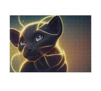 Rompecabezas para Adolescentes 1000pcs(38x26cm) Cute Magical Panther Rompecabezas para Adultos Juegos De Relajación Decoración del Hogar Interacción Entre Padres E Hijos 1000pcs(38x26cm)