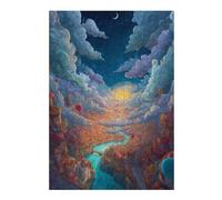 Rompecabezas para Adolescentes 1000pcs(38x26cm) Fantasy Cloud Cityscape Rompecabezas para Adultos Juguetes Antiestrés Mejora La Memoria Ayuda A Ejercitar El Cerebro 1000pcs(38x26cm)