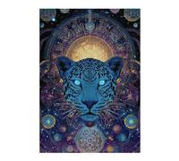 Rompecabezas para Adolescentes 1000pcs(38x26cm) Galactic Leopard Mandala Art Print Rompecabezas para Adultos Juego Familiar para Mejorar La Memoria Regalo De Cumpleaños, Regalos, 1000pcs(38x26cm)