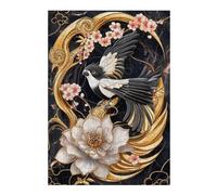 Rompecabezas para Adolescentes 1000pcs(38x26cm) Gold Parrot Bird & Flower Rompecabezas Juguetes Antiestrés Difíciles Regalos De Cumpleaños Y Únicos 1000pcs(38x26cm)