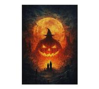 Rompecabezas para Adolescentes 1000pcs(38x26cm) Halloween Night Scene Rompecabezas para Adultos Juegos De Relajación Corte De Precisión Cumpleaños 1000pcs(38x26cm)