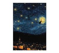 Rompecabezas para Adolescentes 1000pcs(38x26cm) Halloween Starry Night Rompecabezas para Adultos Juegos Familiares Alivia El Estrés Juegos Desafiantes Regalos 1000pcs(38x26cm)