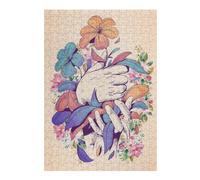 Rompecabezas para Adolescentes 1000pcs(38x26cm) Hands Holding Flowers Rompecabezas Juegos Relajantes Difícil Difícil Y Desafiante 1000pcs(38x26cm)