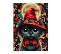 Rompecabezas para Adolescentes 1000pcs(38x26cm) Magical Cat with Hat Rompecabezas para Adultos Juegos Familiares Alivia El Estrés Juegos Desafiantes Regalos 1000pcs(38x26cm)