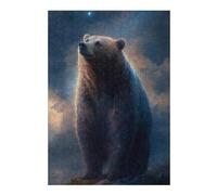 Rompecabezas para Adolescentes 1000pcs(38x26cm) Magical Celestial Bear Art Print Rompecabezas para Adultos Juguetes De Bricolaje Que Mejoran La Memoria Difícil Y Desafiante 1000pcs(38x26cm)