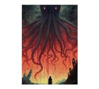 Rompecabezas para Adolescentes 1000pcs(38x26cm) Monster Rising The Giant Squid Awakening Rompecabezas para Adultos Juguetes Antiestrés Difícil Regalos De Cumpleaños Y Únicos 1000pcs(38x26cm)