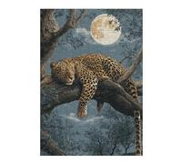 Rompecabezas para Adolescentes 1000pcs(38x26cm) Moonlit Leopard Resting Rompecabezas para Adultos Juguetes Antiestrés Mejora La Memoria Ayuda A Ejercitar El Cerebro 1000pcs(38x26cm)