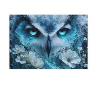 Rompecabezas para Adolescentes 1000pcs(38x26cm) Mystical Owl with Flowers Rompecabezas para Adultos Juegos De Relajación Decoración del Hogar Interacción Entre Padres E Hijos 1000pcs(38x26cm)