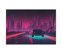 Rompecabezas para Adolescentes 1000pcs(38x26cm) Neon Nights Cruise Rompecabezas para Adultos Juego Práctico Decoración del Hogar Diversión En El Hogar Actividades, 1000pcs(38x26cm)