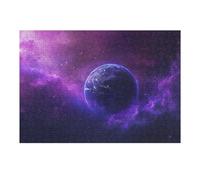 Rompecabezas para Adolescentes 1000pcs(38x26cm) Purple Cosmos Rompecabezas para Adultos Juego Práctico Decoración De Pared Cumpleaños 1000pcs(38x26cm)
