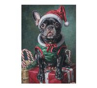 Rompecabezas para Adolescentes 1000pcs(38x26cm) Rompecabezas Christmas French Bulldog Gifts-1 Rompecabezas Práctico Juego De Ensamblaje De Patrones Cumpleaños 1000pcs(38x26cm)