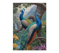 Rompecabezas para Adolescentes 1000pcs(38x26cm) Rompecabezas Peacock Paradise Landscape-1 Rompecabezas Práctico Juego De Ensamblaje De Patrones Cumpleaños 1000pcs(38x26cm)