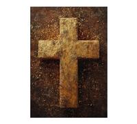 Rompecabezas para Adolescentes 1000pcs(38x26cm) S Golden Cross Wall Art Rompecabezas para Adultos Juego Familiar para Mejorar La Memoria Regalo De Cumpleaños, Regalos, 1000pcs(38x26cm) S