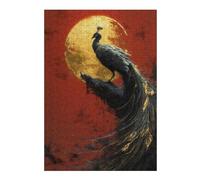 Rompecabezas para Adolescentes 1000pcs(38x26cm) S Golden Peacock Sunset Painting Rompecabezas para Adultos Juguete Decoración De Pared Mejora La Memoria Gran Regalo para Jugar 1000pcs(38x26cm) S