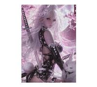 Rompecabezas para Adolescentes 1000pcs(38x26cm) Sakura Fantasy Warrior Rompecabezas para Adultos Juego Práctico Decoración De Pared Cumpleaños 1000pcs(38x26cm)