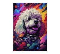 Rompecabezas para Adolescentes 1000pcs(38x26cm) Space Poodle Adventure-14 Rompecabezas para Adultos Juego Práctico Decoración De Pared Cumpleaños 1000pcs(38x26cm)