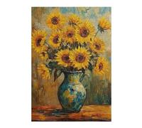 Rompecabezas para Adolescentes 1000pcs(38x26cm) Sunflower Bouquet Oil Painting-5 Rompecabezas para Adultos Juegos De Relajación Corte De Precisión Cumpleaños 1000pcs(38x26cm)