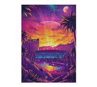 Rompecabezas para Adolescentes 1000pcs(38x26cm) Vibrant Neon Las Vegas Night Scene Rompecabezas para Adultos Juguetes De Bricolaje Que Mejoran La Memoria Difícil Y Desafiante 1000pcs(38x26cm)