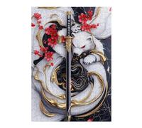 Rompecabezas para Adolescentes 1000pcs(38x26cm) White Bear Samurai Polar Rompecabezas para Adultos Juegos Familiares Decoración Difícil Y Desafiante 1000pcs(38x26cm)