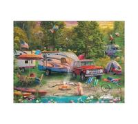Rompecabezas para Adolescentes 1000pcs(52x38cm) Campsite with RVs and Nature Rompecabezas Juegos Relajantes Difícil Difícil Y Desafiante 1000pcs(52x38cm)