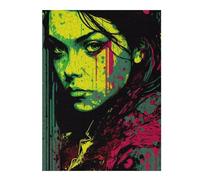 Rompecabezas para Adolescentes 1000pcs(52x38cm) Colorful Abstract Woman Art Print Rompecabezas para Adultos Juguetes De Bricolaje Que Mejoran La Memoria Difícil Y Desafiante 1000pcs(52x38cm)