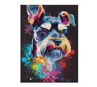 Rompecabezas para Adolescentes 1000pcs(52x38cm) Colorful Dog Art Print-48 Rompecabezas para Adultos Juego De Ingenio Patrón De Ensamblaje Regalos para Amigos Y Familiares 1000pcs(52x38cm)