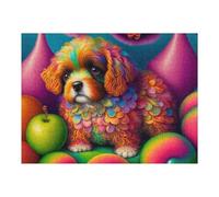 Rompecabezas para Adolescentes 1000pcs(52x38cm) Colorful Rainbow Puppy Rompecabezas para Adultos Juegos Familiares Decoración Difícil Y Desafiante 1000pcs(52x38cm)