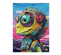Rompecabezas para Adolescentes 1000pcs(52x38cm) Colorful Robot Lizard Art Print Rompecabezas para Adultos Juego Familiar Carrera De Velocidad De Manos Regalos Y Cumpleaños Únicos 1000pcs(52x38cm)