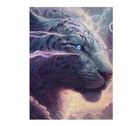 Rompecabezas para Adolescentes 1000pcs(52x38cm) Electric Tiger Fantasy Artwork -1 Rompecabezas Juegos Relajantes Difícil Difícil Y Desafiante 1000pcs(52x38cm)