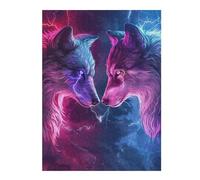 Rompecabezas para Adolescentes 1000pcs(52x38cm) Electric Wolf Encounter-1 Rompecabezas para Adultos Juguetes Antiestrés Difícil Regalos De Cumpleaños Y Únicos 1000pcs(52x38cm)