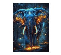 Rompecabezas para Adolescentes 1000pcs(52x38cm) Enchanted Forest Elephant Rompecabezas para Adolescentes Juegos Relajantes Regalo De Cumpleaños Desafiante De Completar 1000pcs(52x38cm)