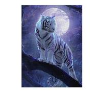 Rompecabezas para Adolescentes 1000pcs(52x38cm) Enchanted White Tiger Moonlit Forest -1 Rompecabezas para Adultos Juguetes De Bricolaje Análisis Y Lógica Difícil Y Desafiante 1000pcs(52x38cm)