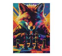 Rompecabezas para Adolescentes 1000pcs(52x38cm) Fox Master Chess Game Art Rompecabezas para Adultos Juegos Divertidos Mejora La Memoria Cumpleaños Y Navidad 1000pcs(52x38cm)