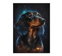 Rompecabezas para Adolescentes 1000pcs(52x38cm) Galactic Dachshund Portrait -10 Rompecabezas DIY Juguetes Regalos para Mujeres Cumpleaños Y Navidad 1000pcs(52x38cm)