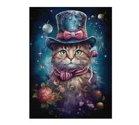 Rompecabezas para Adolescentes 1000pcs(52x38cm) Magical Cat in Top Hat Rompecabezas para Adultos Juego Familiar Carrera De Velocidad De Manos Regalos Y Cumpleaños Únicos 1000pcs(52x38cm)