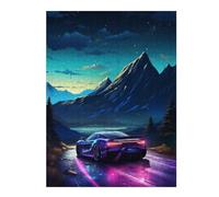 Rompecabezas para Adolescentes 1000pcs(52x38cm) Neon Night Drive Adventure -1 Rompecabezas para Adultos Juguetes De Bricolaje Que Mejoran La Memoria Difícil Y Desafiante 1000pcs(52x38cm)