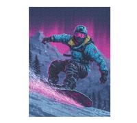 Rompecabezas para Adolescentes 1000pcs(52x38cm) Neon Snowboarder Adventure Rompecabezas para Adultos Juegos Familiares Decoración 1000pcs(52x38cm)