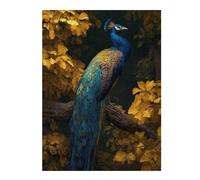 Rompecabezas para Adolescentes 1000pcs(52x38cm) Peacock on Tree Branch Rompecabezas para Adolescentes Juegos Relajantes Regalo De Cumpleaños Desafiante De Completar 1000pcs(52x38cm)