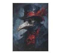 Rompecabezas para Adolescentes 1000pcs(52x38cm) Plague Doctor Crow Art Print Rompecabezas para Adultos Juegos De Relajación Corte De Precisión Cumpleaños 1000pcs(52x38cm)