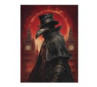 Rompecabezas para Adolescentes 1000pcs(52x38cm) Plague Doctor in London Rompecabezas para Adultos Juego De Ingenio Análisis Y Lógica Cumpleaños Y Navidad 1000pcs(52x38cm)