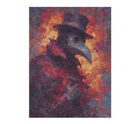 Rompecabezas para Adolescentes 1000pcs(52x38cm) Plague Doctor Raven Art Print Rompecabezas para Adultos Juegos Relajantes Que Mejoran La Memoria Actividades Divertidas En Casa 1000pcs(52x38cm)