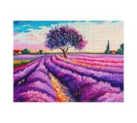 Rompecabezas para Adolescentes 1000pcs(52x38cm) Purple Lavender Rompecabezas para Adultos Juego Práctico Decoración del Hogar Diversión En El Hogar Actividades, 1000pcs(52x38cm)
