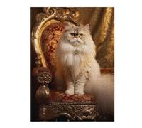 Rompecabezas para Adolescentes 1000pcs(52x38cm) Rompecabezas Royal Persian Cat Throne-6 Rompecabezas Práctico Juego De Ensamblaje De Patrones Cumpleaños 1000pcs(52x38cm)
