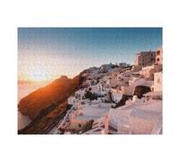 Rompecabezas para Adolescentes 1000pcs(52x38cm) Santorini Sunset Rompecabezas para Adultos Juego Práctico Desafío Difícil 1000pcs(52x38cm)