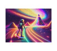 Rompecabezas para Adolescentes 1000pcs(52x38cm) Skating Through The Cosmos Rompecabezas Juguetes Antiestrés Difíciles Regalos De Cumpleaños Y Únicos 1000pcs(52x38cm)