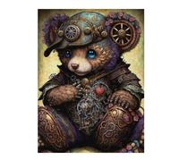 Rompecabezas para Adolescentes 1000pcs(52x38cm) Steampunk Panda Art Print Juegos De Rompecabezas Divertidos para Adultos Decoración Actividades Divertidas En Casa 1000pcs(52x38cm)