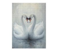 Rompecabezas para Adolescentes 1000pcs(52x38cm) Swan Love Heart Painting Rompecabezas para Adultos Juego Familiar Carrera De Velocidad De Manos Regalos Y Cumpleaños Únicos 1000pcs(52x38cm)