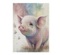 Rompecabezas para Adolescentes 1000pcs(52x38cm) Sweet Little Piglet Rompecabezas Juegos Relajantes Difícil Difícil Y Desafiante 1000pcs(52x38cm)